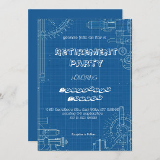 Engineer retirement party invitation