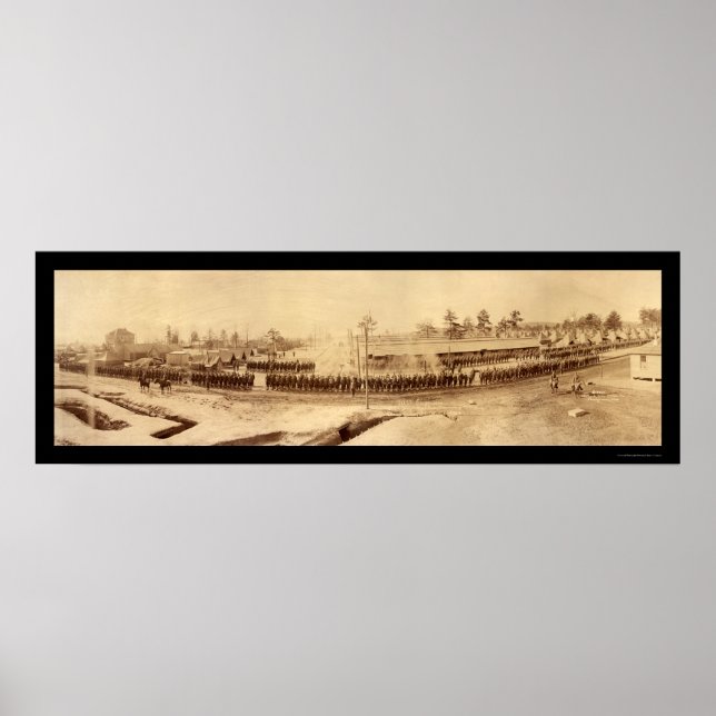 Engineer Review Army Photo 1918 Poster (Front)