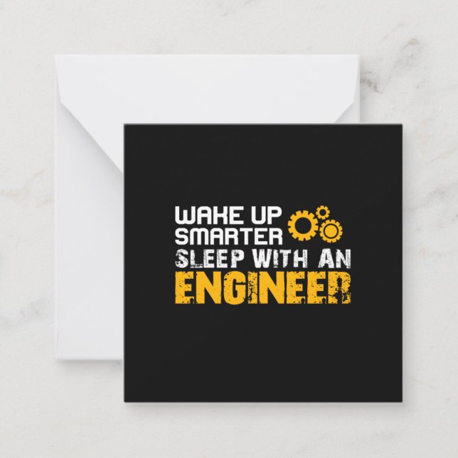 Engineer Sleep With An Engineer Card (Front)