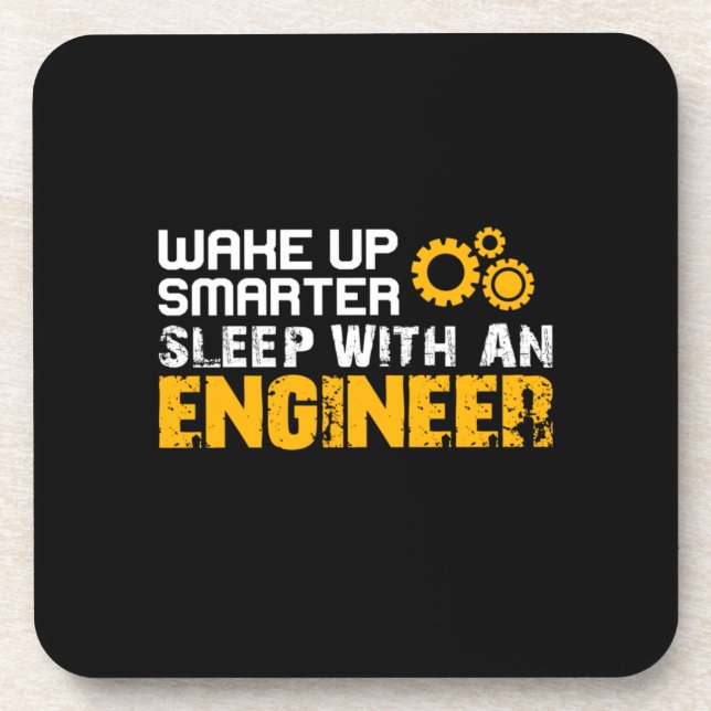 Engineer Sleep With An Engineer Coaster (Front)