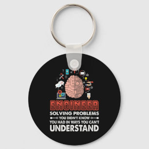 Engineer Solving Problems Key Ring