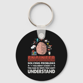 Engineer Solving Problems Key Ring