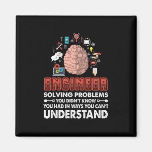 Engineer Solving Problems Magnet