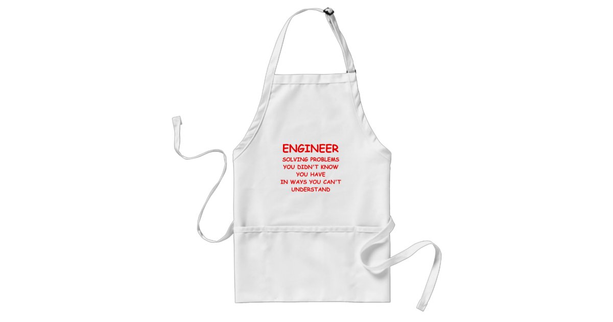 ENGINEER STANDARD APRON | Zazzle