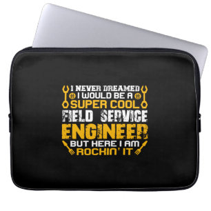 Engineer Super Cool Field Service Engineer Laptop Sleeve