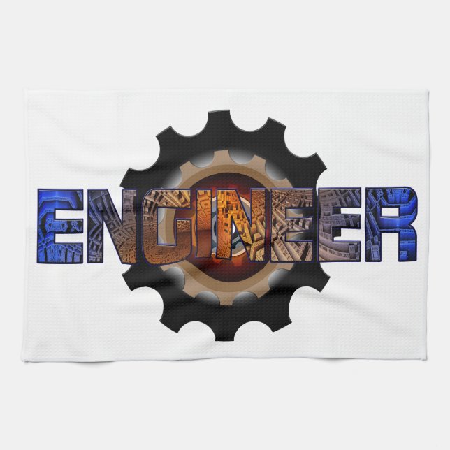 Engineer Tea Towel (Horizontal)