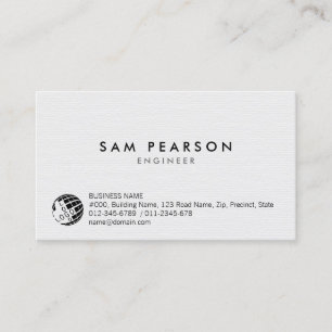 Engineer Technical Skills Simple Business Card