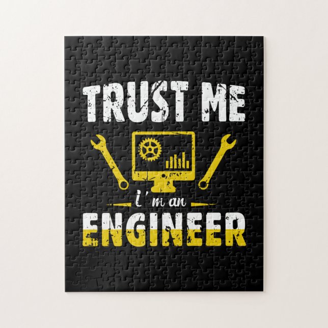 Engineer Trust Me I Am An Engineer Jigsaw Puzzle (Vertical)