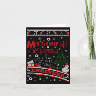 Engineer Ugly Christmas Sweater - Engineer T Shirt Card