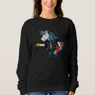 Engineer Unicorn  Engineering Costume Sweatshirt