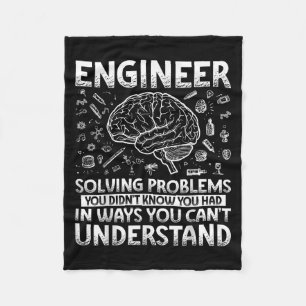 Engineering Apparel For Men Women Kids. Funny Engi Fleece Blanket