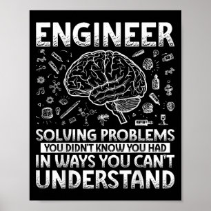 Engineering Apparel For Men Women Kids. Funny Engi Poster