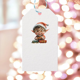 Engineering Baby Christmas Elf White Gift Tags