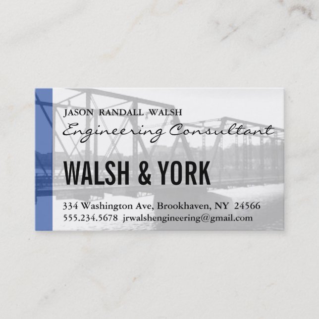 Engineering Consultant Business Card (Front)