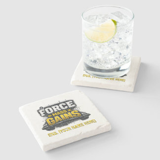 Engineering Gains: Physics Force Personalized Stone Coaster
