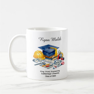 🎓Engineering Grad   Custom Name & Degree Coffee Mug