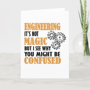 Engineering - I See Why You Might Be Confused Holiday Card