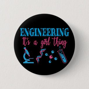 Engineering- It's a Girl Thing Funny 6 Cm Round Badge