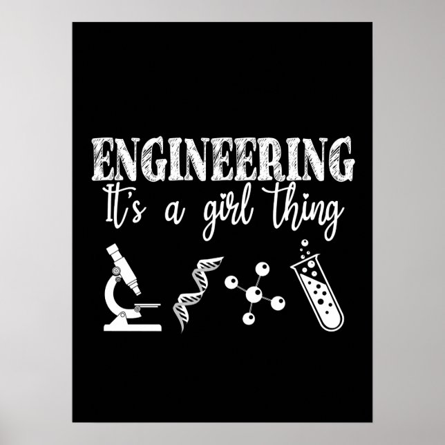 Engineering It's a Girl Thing Poster (Front)