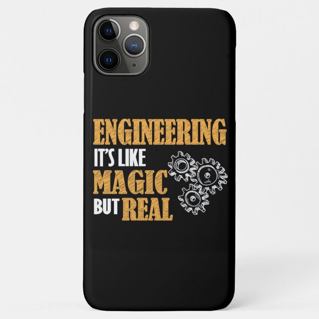 Engineering - It's Like Magic But Real Funny Case-Mate iPhone Case (Back)