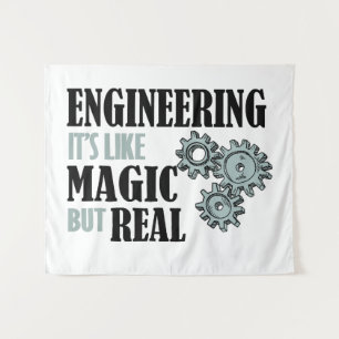 Engineering - It's Like Magic But Real Tapestry