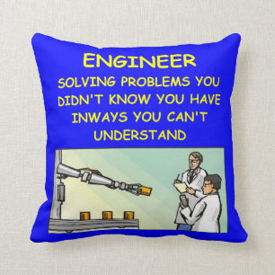 engineering joke cushion