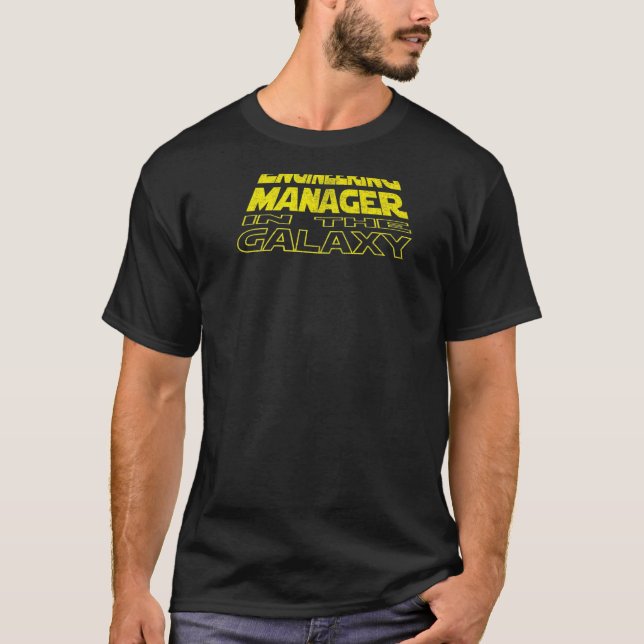 Engineering Manager  Space Backside T-Shirt (Front)