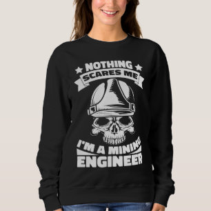 Engineering Skull Civil Aerospace Mining Engineer Sweatshirt