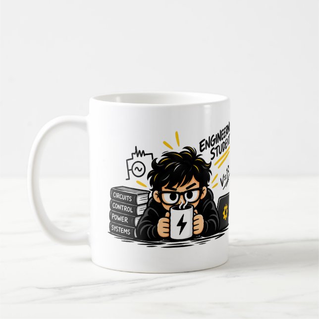 Engineering Student Coffee Mug Funny Electrical (Left)