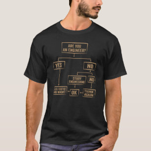Engineering Student Flowchart How To Pick Up Girls T-Shirt