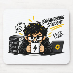 Engineering Student Mouse Pad Funny Electrical