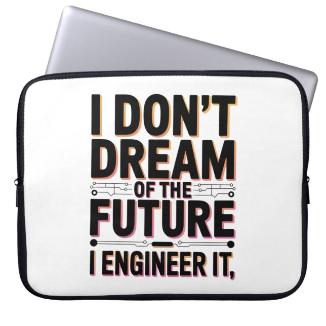 Engineering the Future Software Engineer Design Laptop Sleeve (Front)