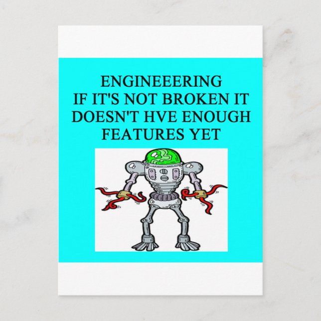 ENGINEERINGjoke Postcard (Front)