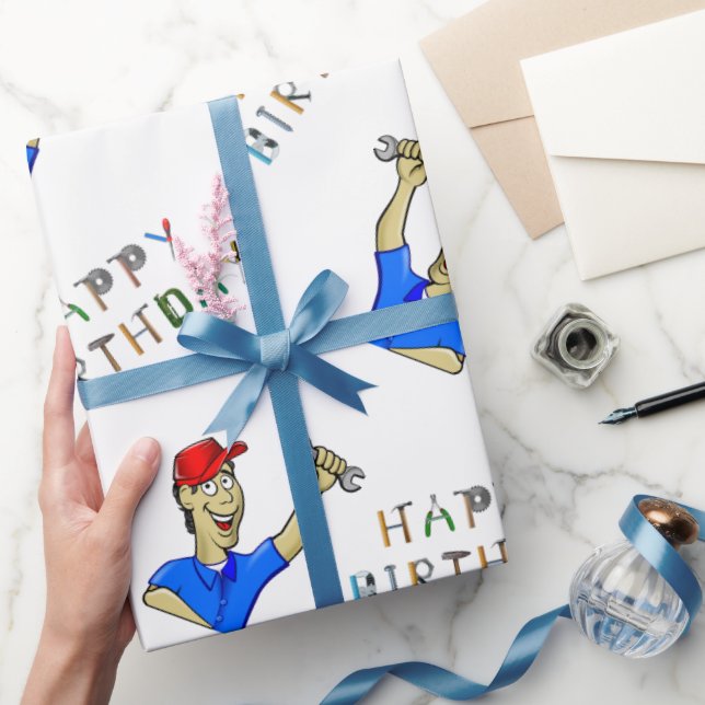 Engineer's Birthday  Wrapping Paper (Gifting)