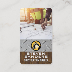 Engineers Construction Site Architect Business Card