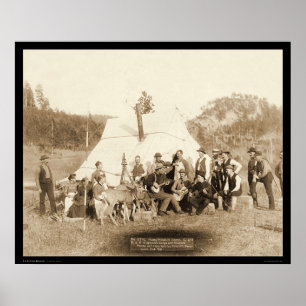 Engineers Corps Relaxing in Tent SD 1889 Poster