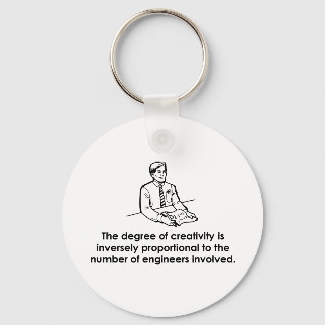 Engineers & Creativity Key Ring (Front)