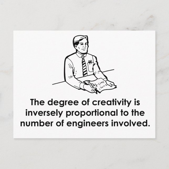 Engineers & Creativity Postcard (Front)