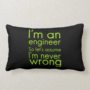 Engineers never go wrong funny gifts for engineeri lumbar cushion