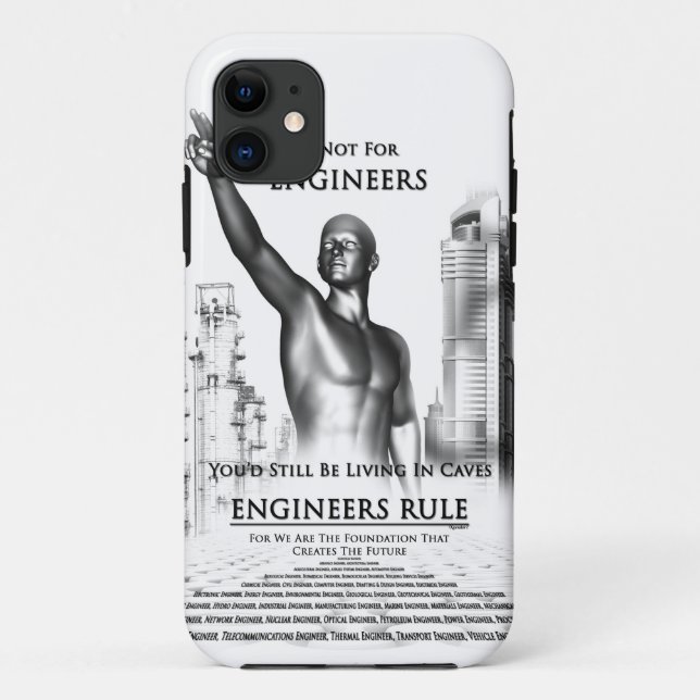 Engineers Rule Case-Mate iPhone Case (Back)