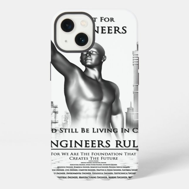 Engineers Rule iPhone Case (Back)
