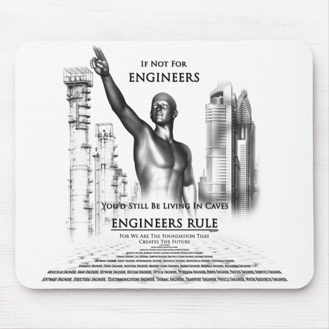 Engineers Rule Mouse Pad (Front)