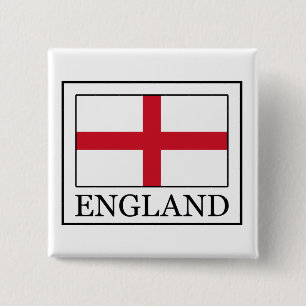 England 15 Cm Square Badge