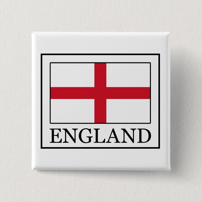 England 15 Cm Square Badge (Front)