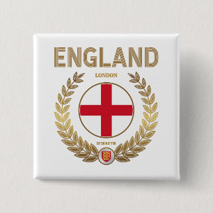 England 15 Cm Square Badge