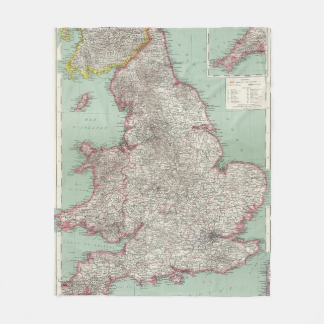 England 5 fleece blanket (Front)