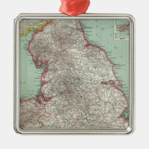England 5 metal ornament
