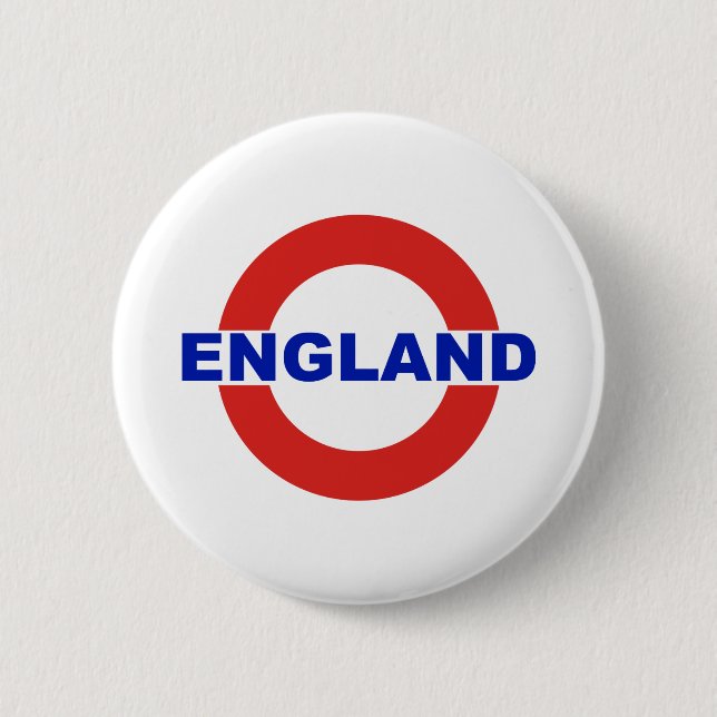 England 6 Cm Round Badge (Front)