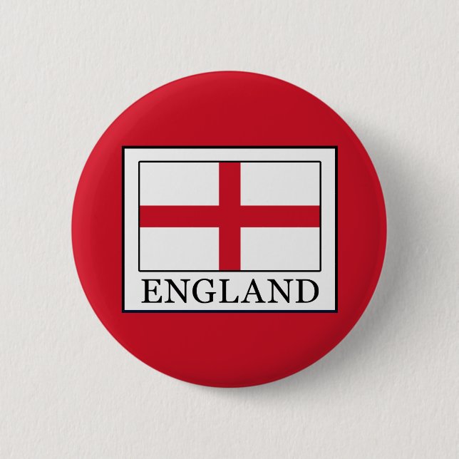 England 6 Cm Round Badge (Front)