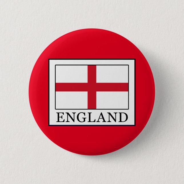 England 6 Cm Round Badge (Front)